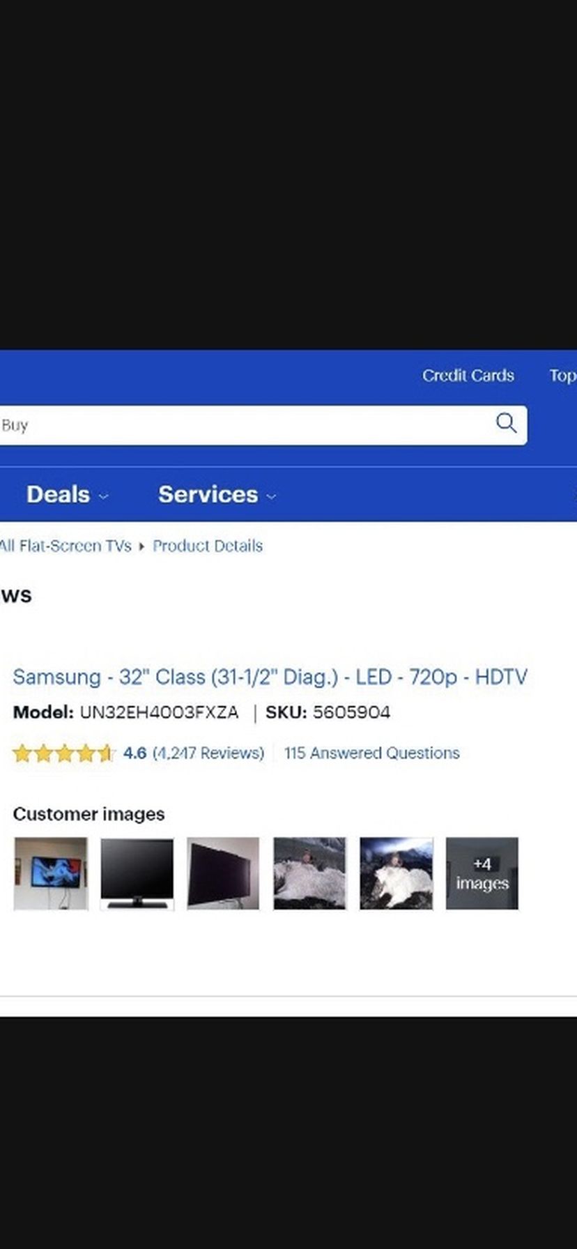 Samsung UN32EH4003F 32” LED HDTV $30 **Pick up Only”
