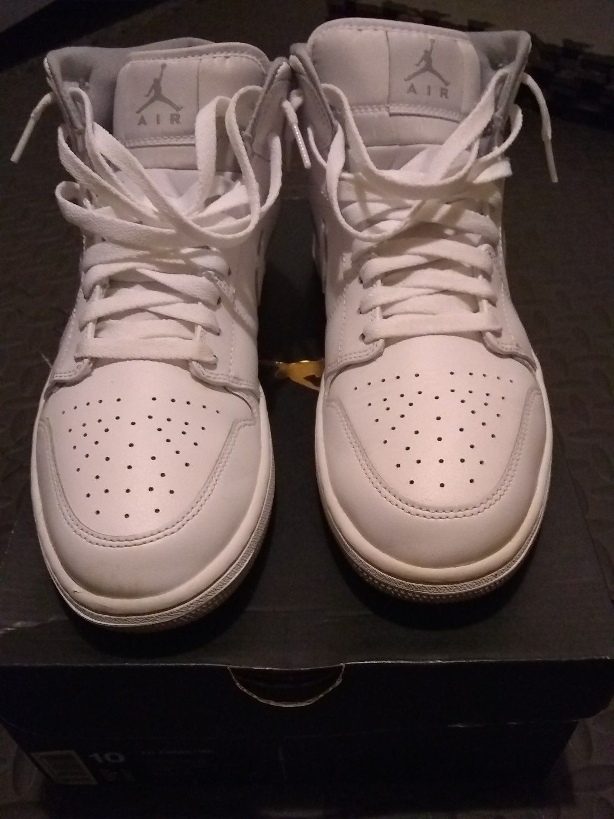 White Jordan 1's (size 10 w/ box)
