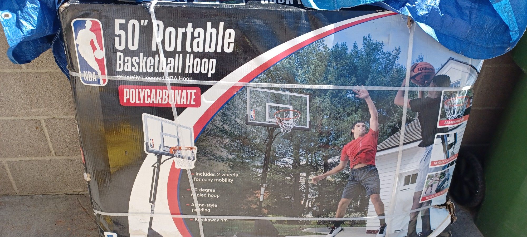 50" Portable Basketball Hoop