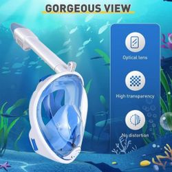 Brand New Snorkel Mask Set! Scuba Snorkeling Hawaii Cabo Cancun Jamaica Caribbean LA Sam Diego Beach Ocean 