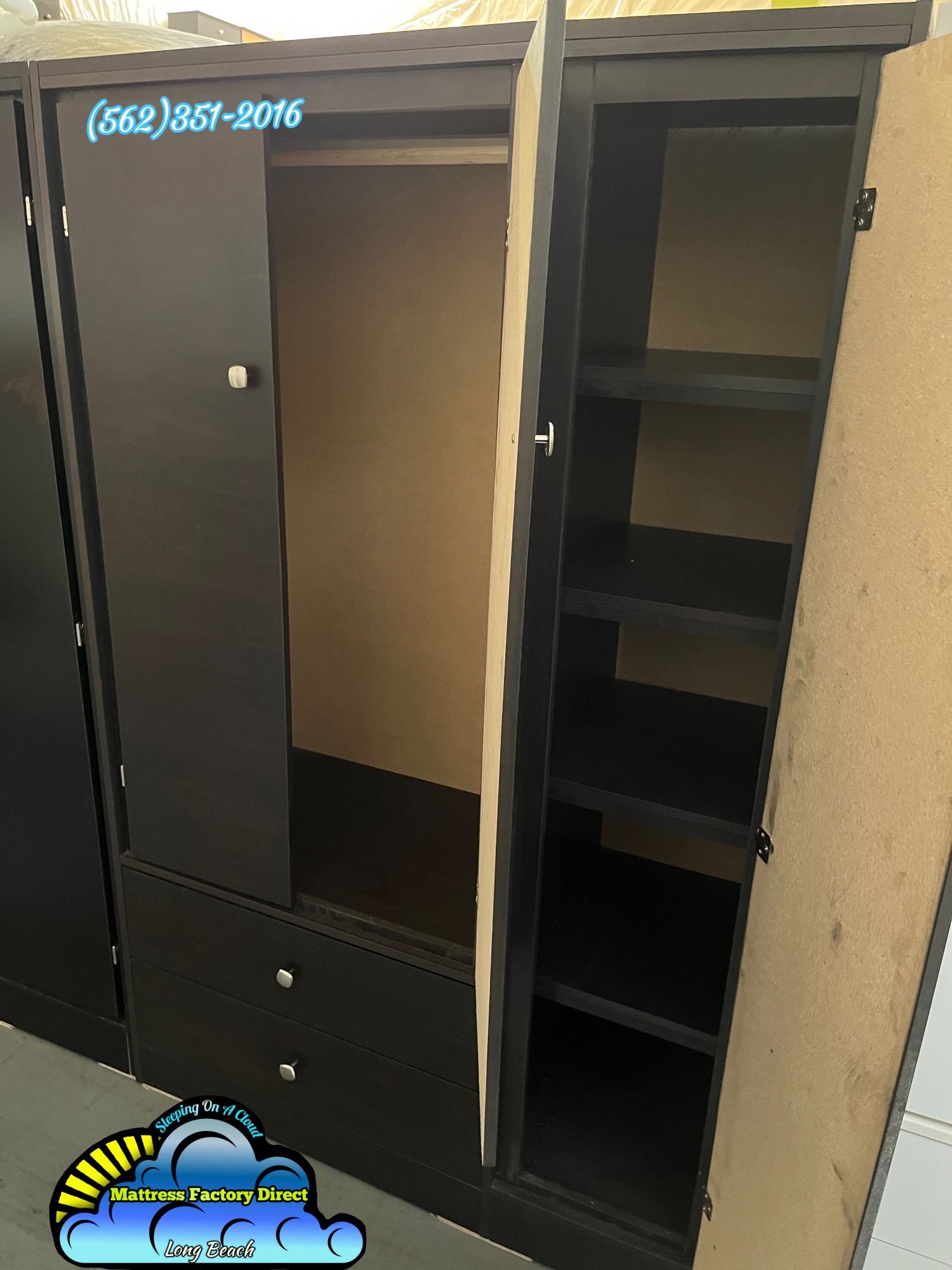 XL wardrobe New Espresso Closet New Ropero