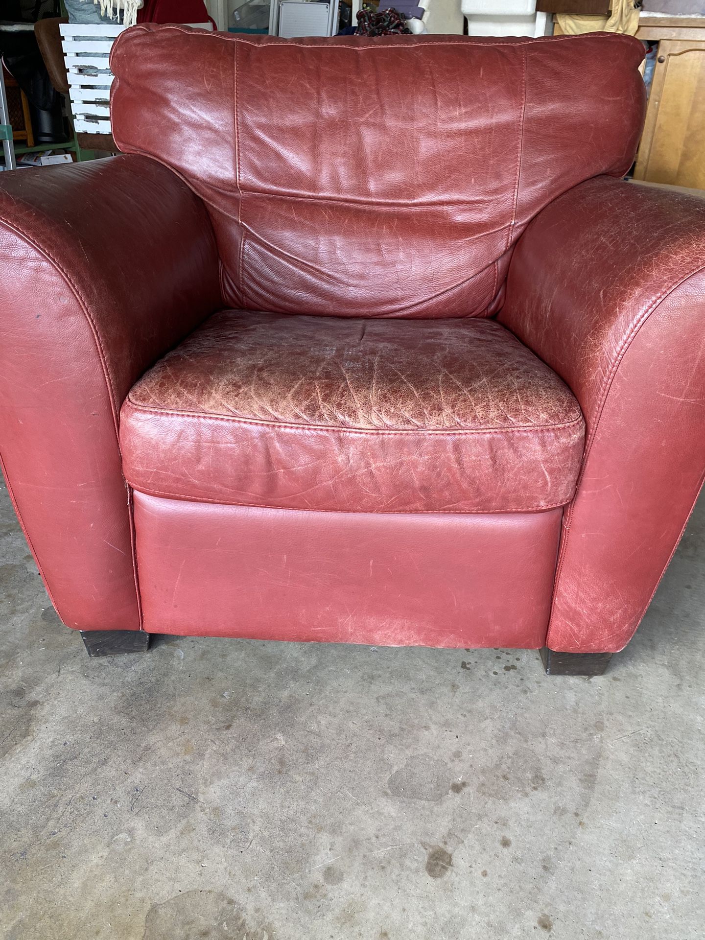 Over Sized Red Chair