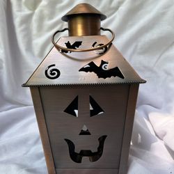 Vintage Hallmark Antique Bronze Halloween Lantern