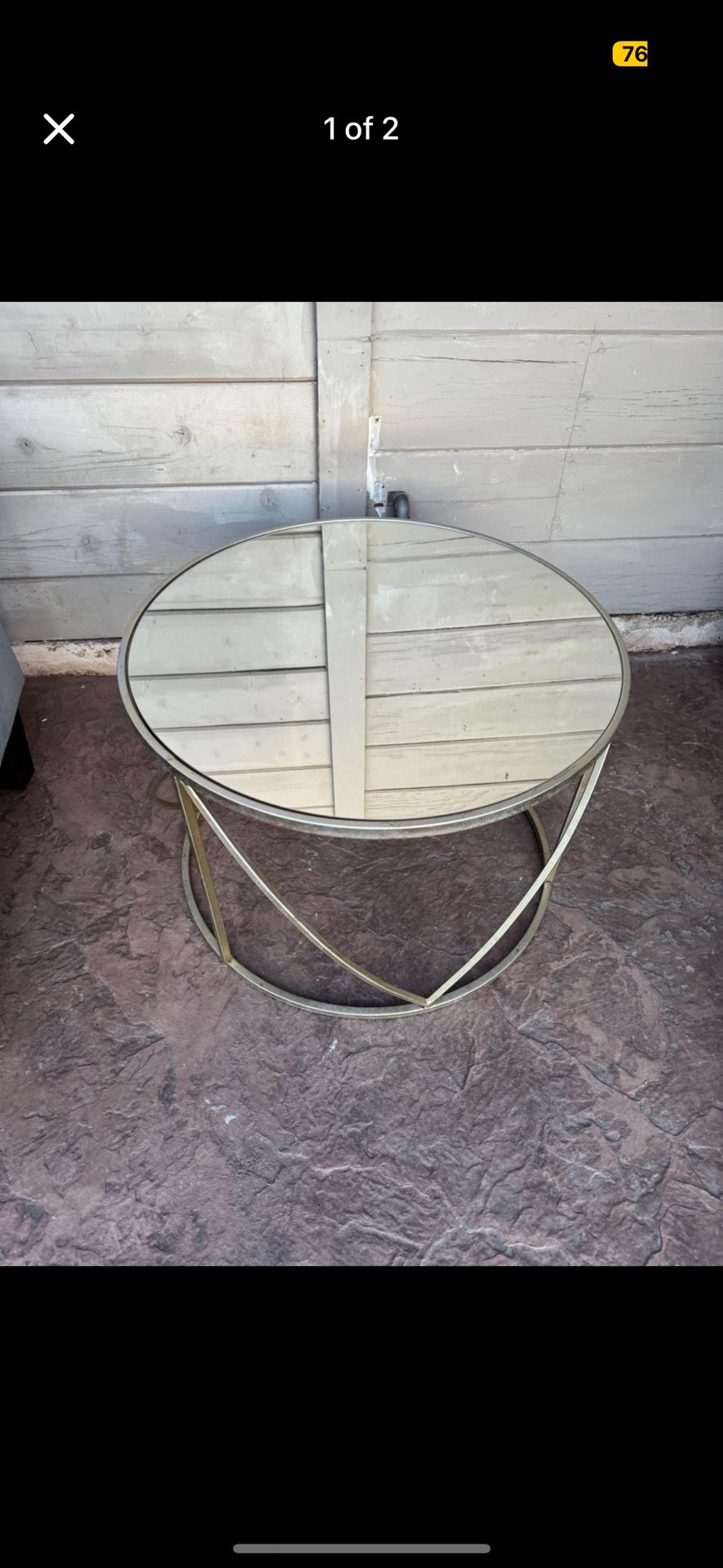 Round Mirror Table