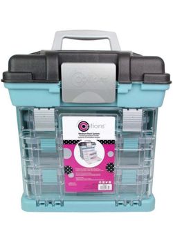 Creative Options 1363-83 Grab N' Go Medium Rack System Craft Organizer Soft Blue NEW