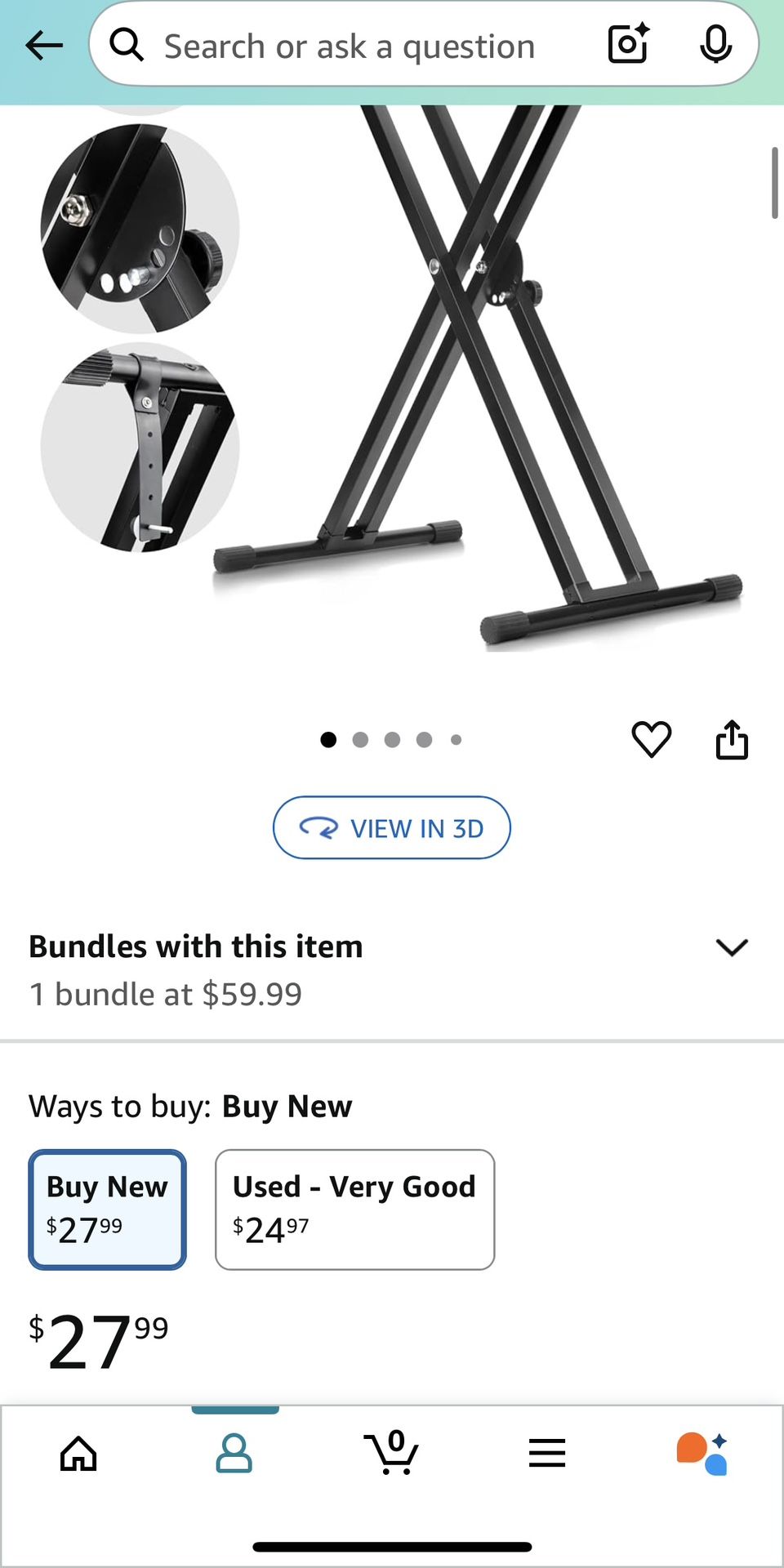 Adjustable Keyboard Stand