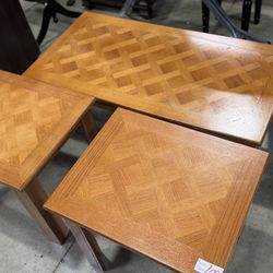 Coffee Table And End Table Living Room Set $100/3pcs
