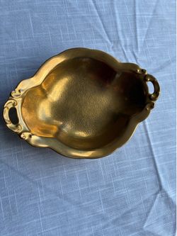 Pickard “Bon Bon” Small Tray - 24 Karat Gold Encrusted Art Deco Design
