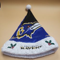Baltimore Ravens Santa Hat 