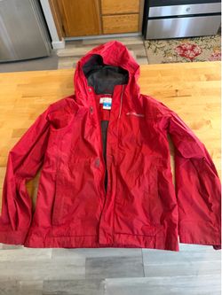Columbia Kids Waterproof Rain Jacket – Red