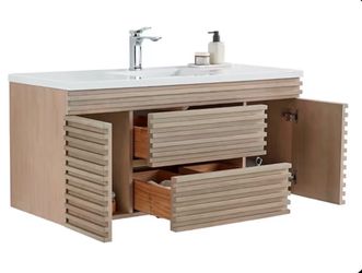Modern Floating Bathroom Vanity-No Sink-No countertop
