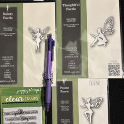 3 Fairy Dies + 4 Stamps = $10