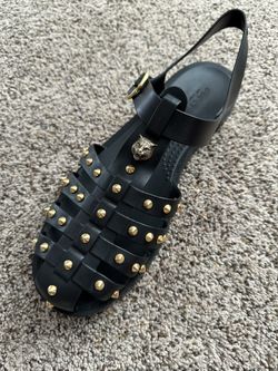 Gucci Rubber Studded Accents Sandals