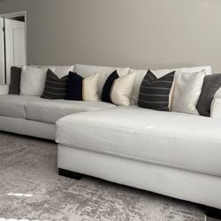 Large White Sofa 