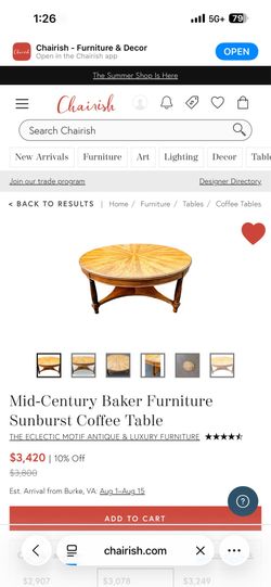 Baker and Lane Mid Century Tables & Tea Crates