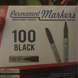 100 permanent markers just as good as sharpie