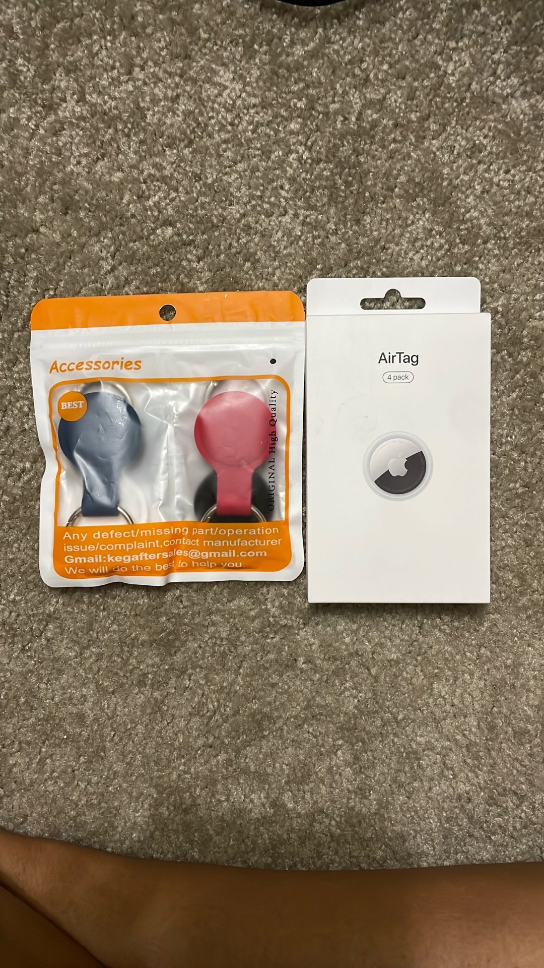 4 Pack AirTags Unopened With AirTag Holders