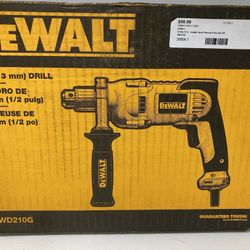 DEWALT DWD210G 10 Amp 1/2” Variable Speed Reversing Pistol Grip Drill