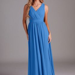 Powder Blue Bridesmaids Dress