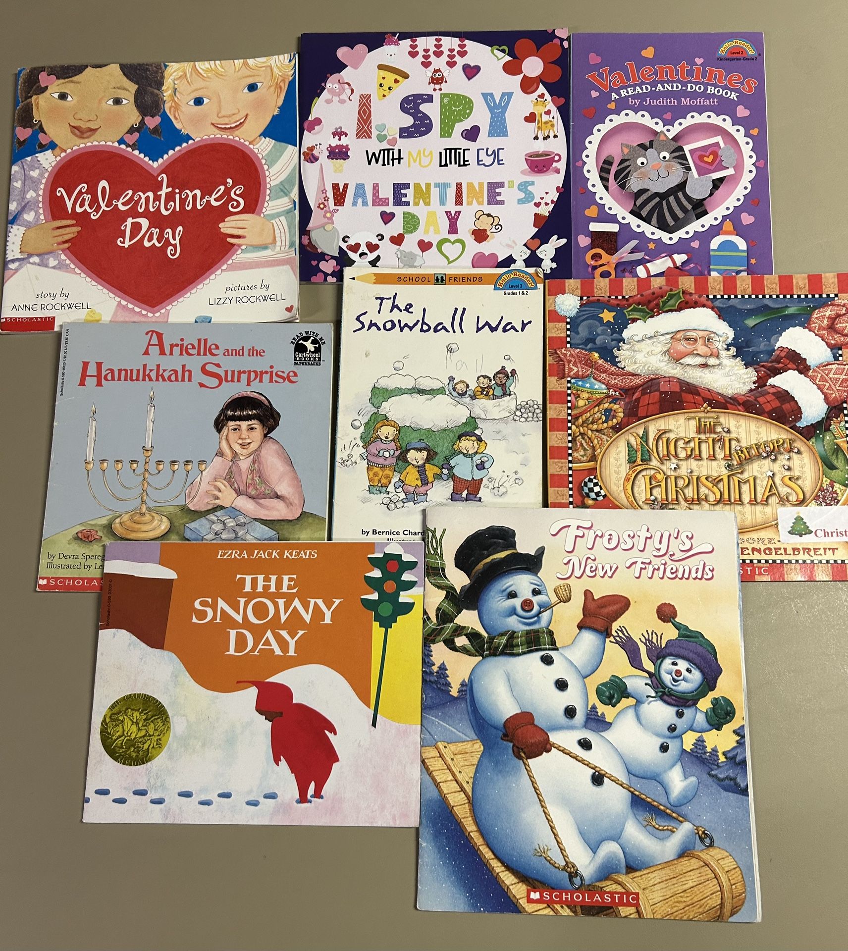 Children's winter themed picture books bundle of 8