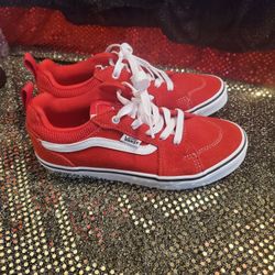 Vans Red Sneakers Kids Size 3. New.