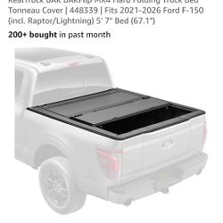 RealTruck BAK BAKFlip MX4 Hard Folding Truck Bed Tonneau Cover | 448339 | Fits 2021-2025 Ford F-150 (incl. Raptor/Lightning) 5' 7" Bed (67.1") BAKFlip