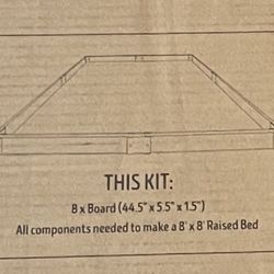 Sandbox/Planter Frame, 8’x8’ Composite, With Tent Cover