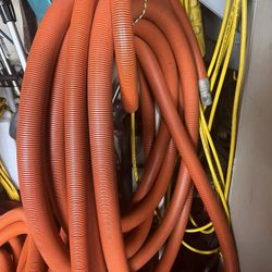 Vac Hose , 2 Inch , 50 Ft Lengths With Cuffs, 6 Total