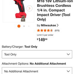 Compact inpact driver