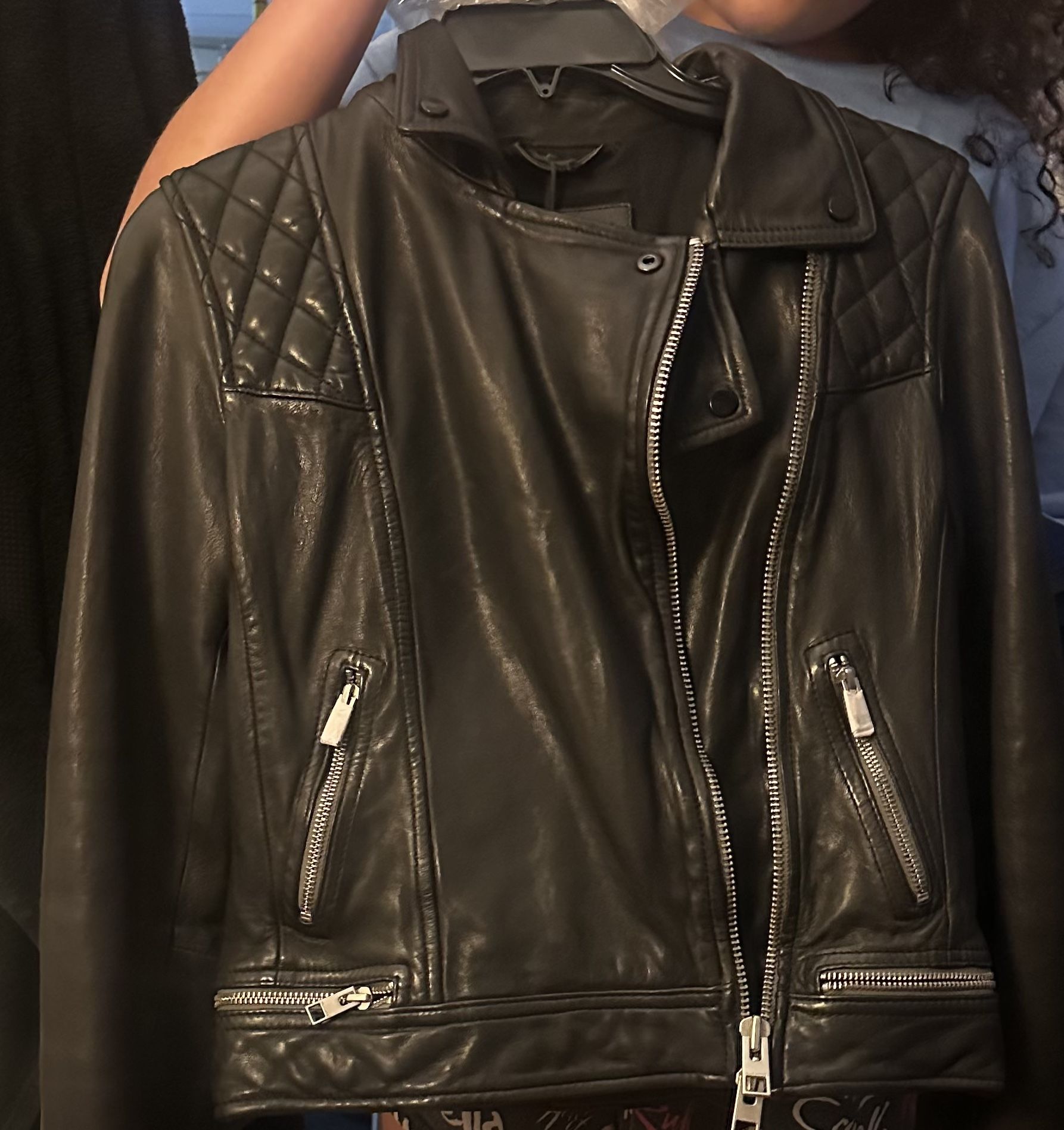 Saint Leather Bomber Jacket