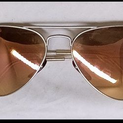 rayban aviator silver rimmed sunglasses like new