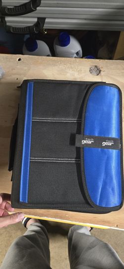 Tech Gear Mega Filled Binder Black Blue School With Date Planner