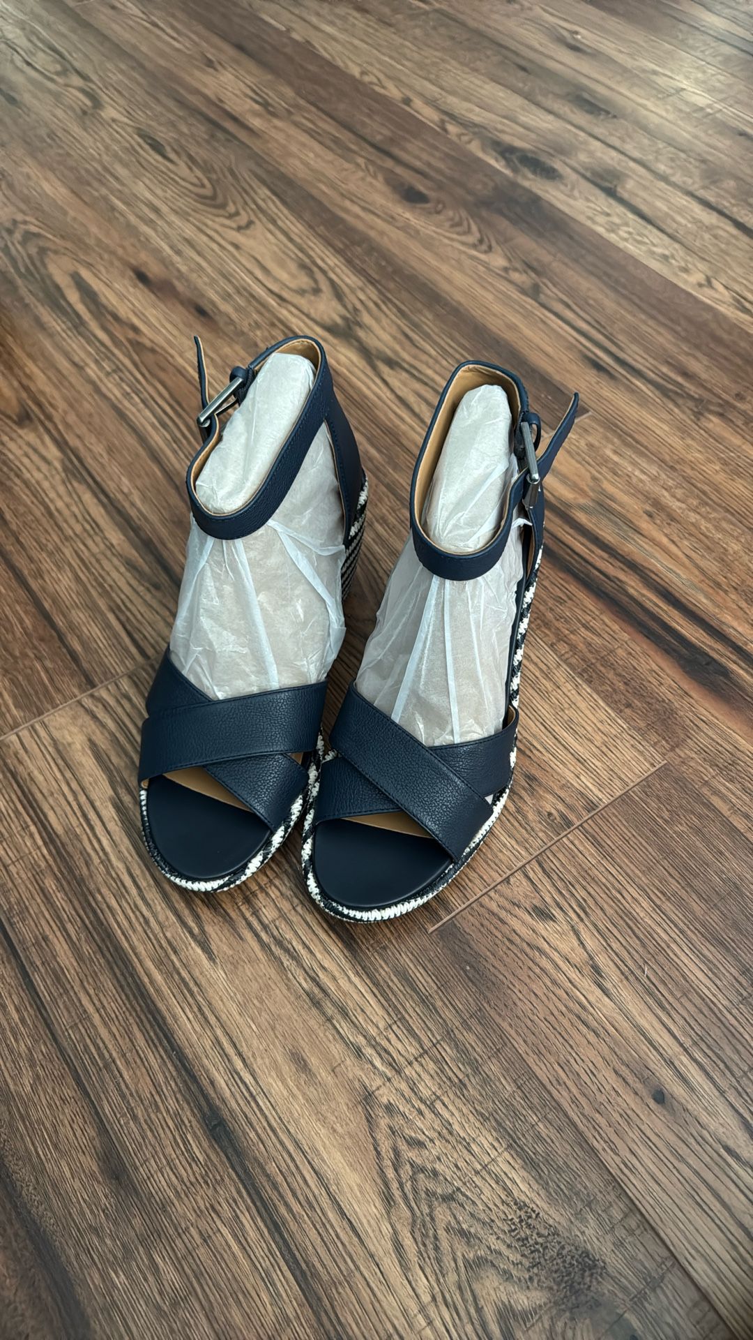 Vionic Marina Navy Strappy Heel