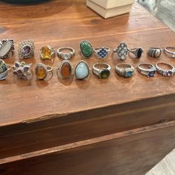Sterling Silver 925 Rings “very old”, various prices and sizes.