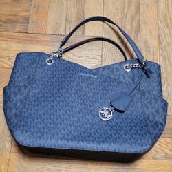 Michael Kors Tote Bag - Navy MK Logo