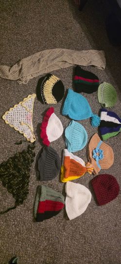 Handmade Crocheted Hats and Scarves