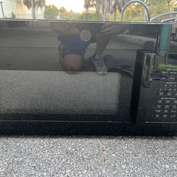 GE Profile Black Microwave Over The Range