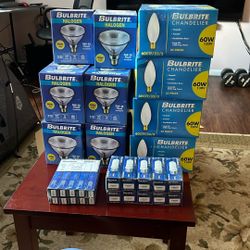 130 Assorted Halogen Flood Lites, Lamps by Bulbrite