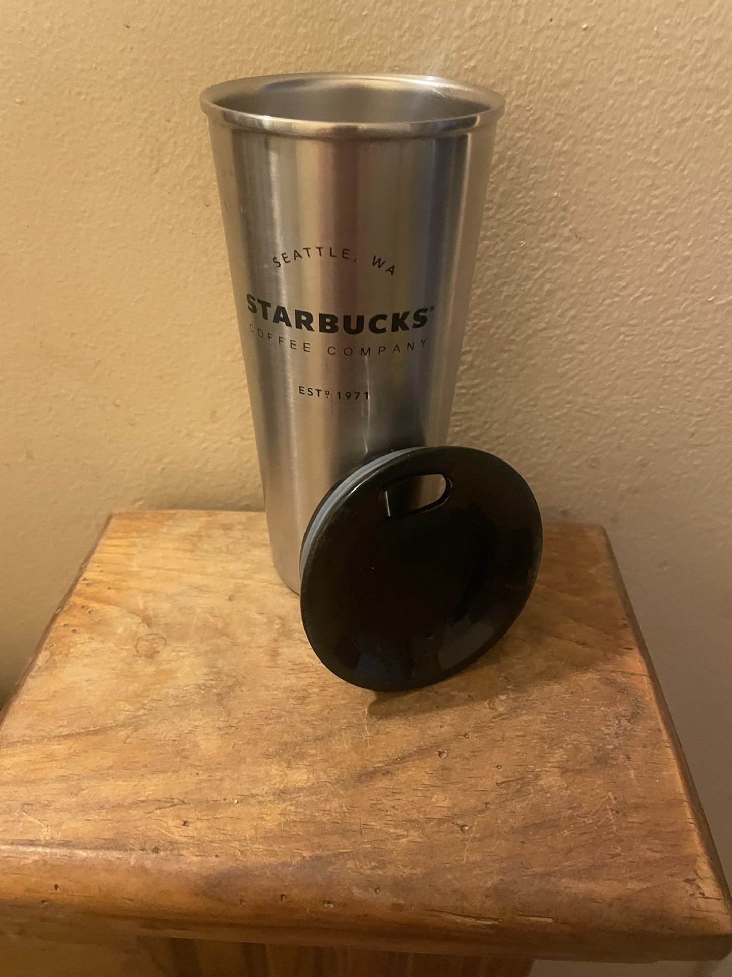 Starbucks. Tumblr. 16 Ounces. New. Silver in Color Never Used.