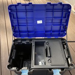 Plastic Kobalt Tool Box On Wheels