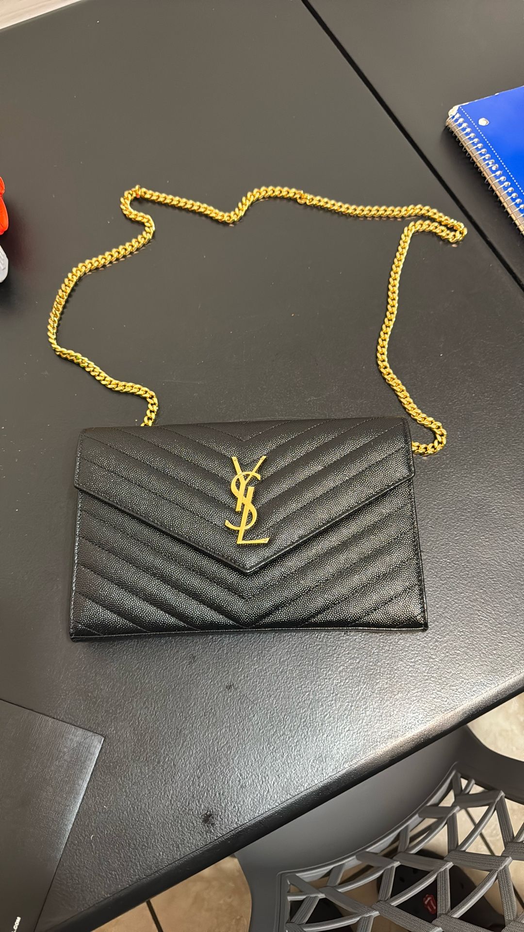 YSL Mono Grain Purse