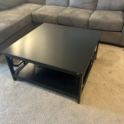 Black Square Coffee Table