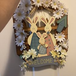 Easter door decoration