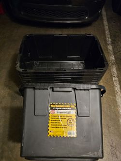 9 used  Greenmade
Greenmade 27 Gallon Storage Bin (no lids)