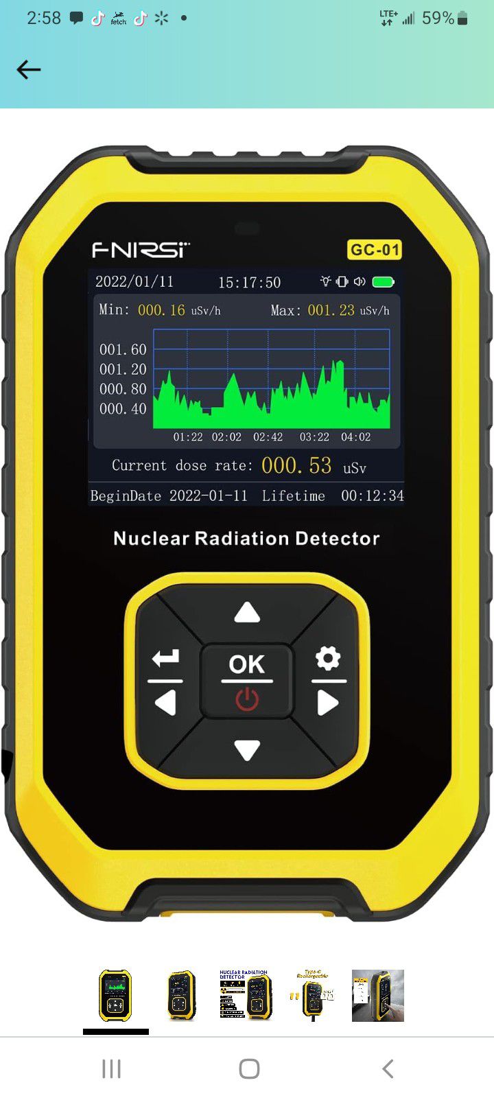 Detector De Radiacion Nuclear 