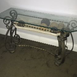 Metal And Glass Table