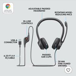 logitech H390 USB-A Computer Headset