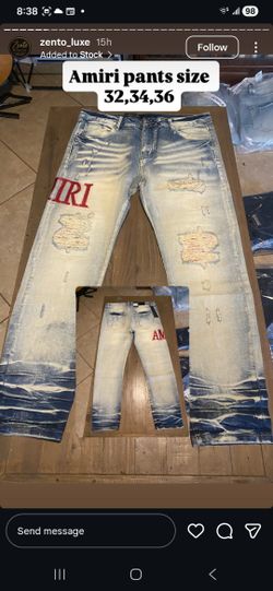 AMIRI NEW PANTS RED LABEL SIZE 32/34/36.