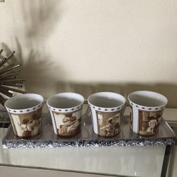 NWT SET OF 4 MUGS