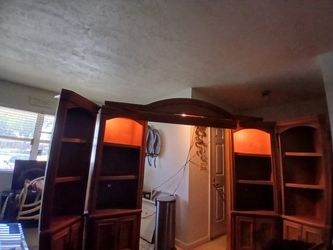 Wooden Entertainment Center 